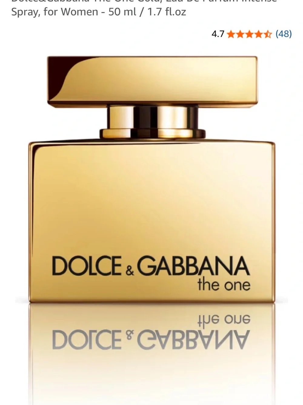 Dolce & Gabbana Gold Metallic Fragrance Box